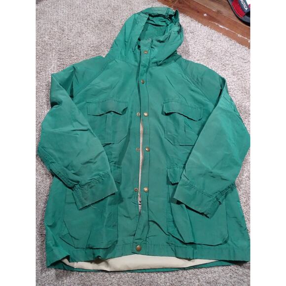 Vintage 80s/90s LL Bean Baxter State Parka - Forest Green Hooded Jacket M/L - Picture 1 of 8